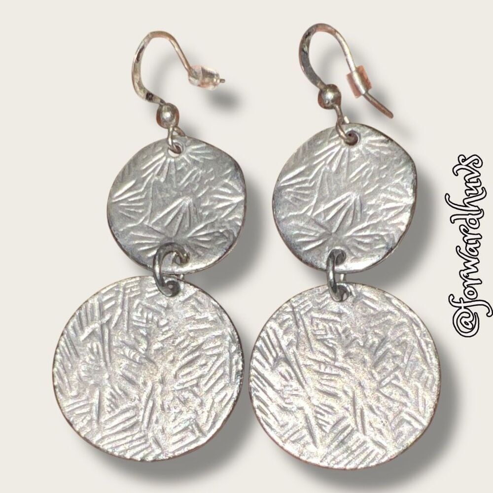 Bundle Sale 3 for $15 | Silver-Tone Dangle Earrings – Elegant and Versatile